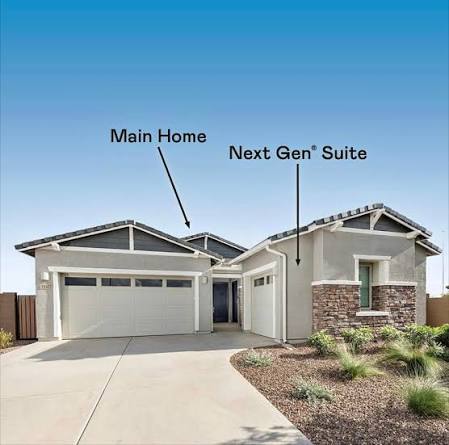Home with a main residence and Next Gen suite